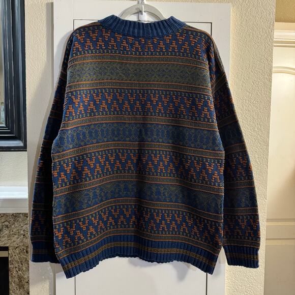 Vintage Christian Dior Monsieur Men’s Cotton Crew Neck 3D Knit Sweater Large USA - Picture 2 of 7